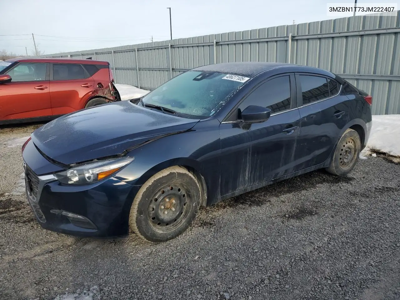 2018 Mazda 3 Se VIN: 3MZBN1T73JM222407 Lot: 48627105