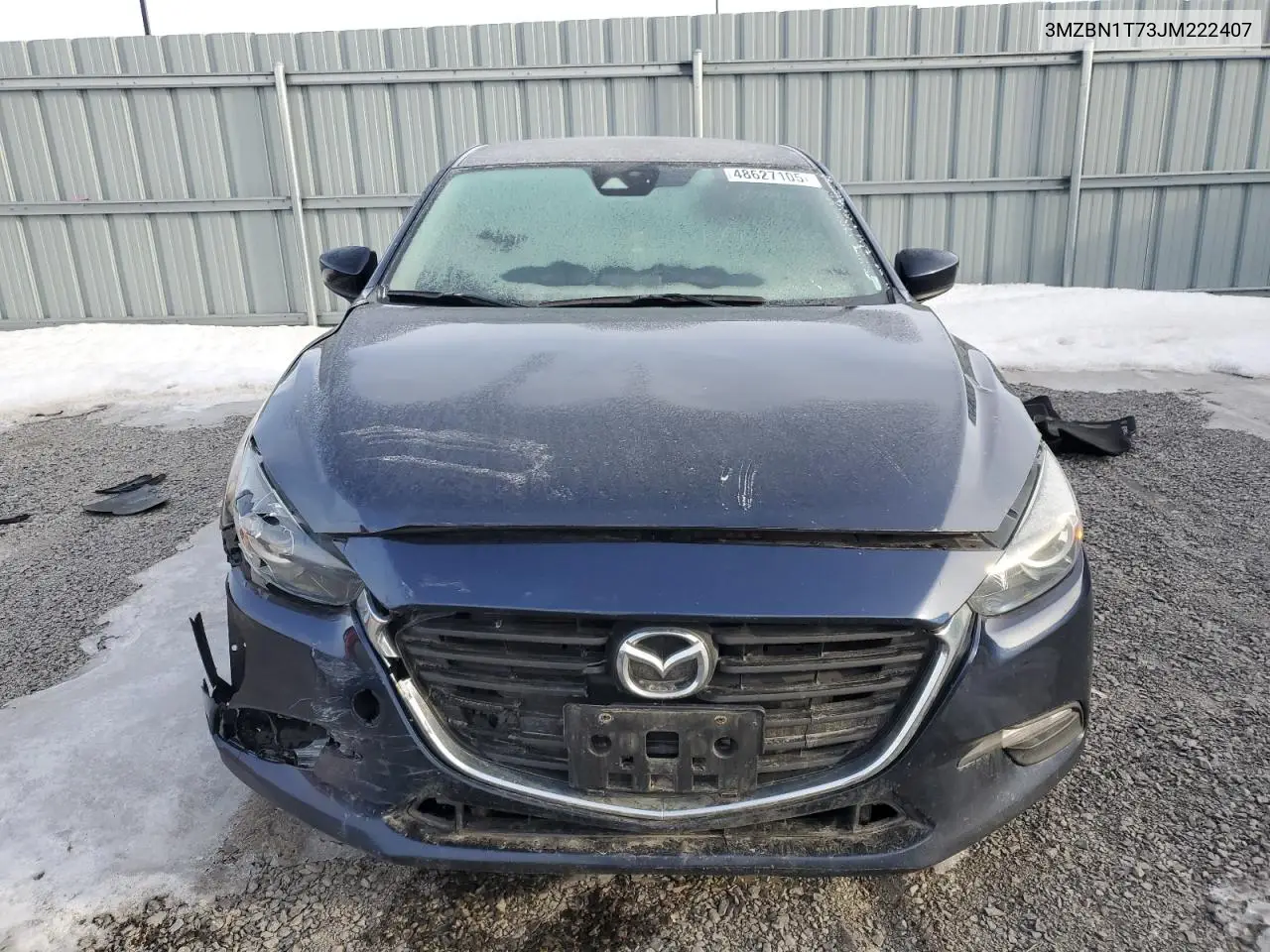 2018 Mazda 3 Se VIN: 3MZBN1T73JM222407 Lot: 48627105