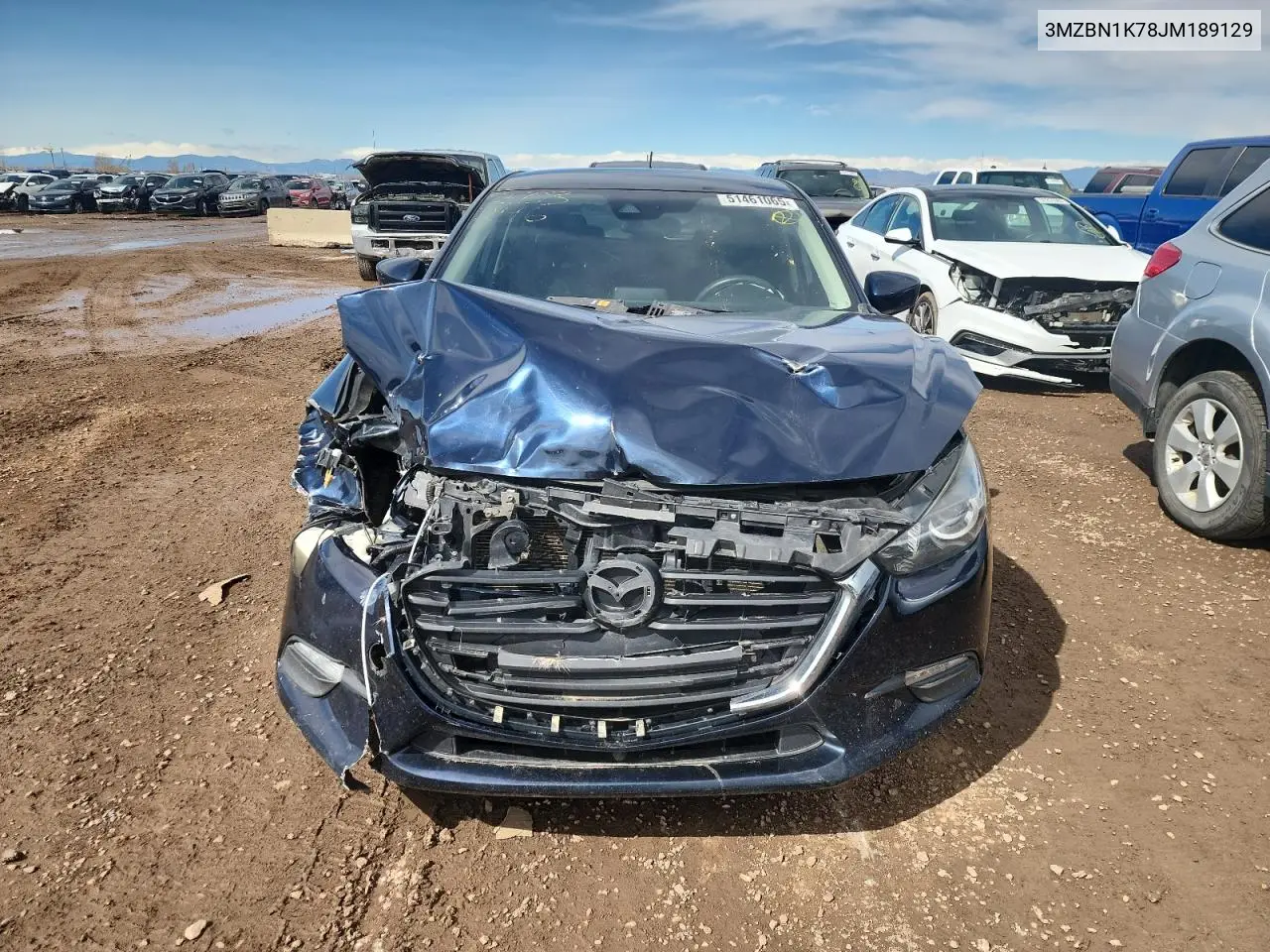 2018 Mazda 3 Sport VIN: 3MZBN1K78JM189129 Lot: 51461065