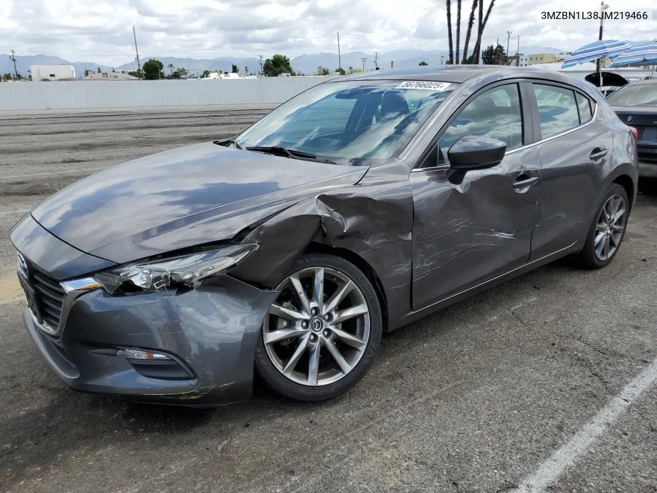 2018 Mazda 3 Touring VIN: 3MZBN1L38JM219466 Lot: 56766025