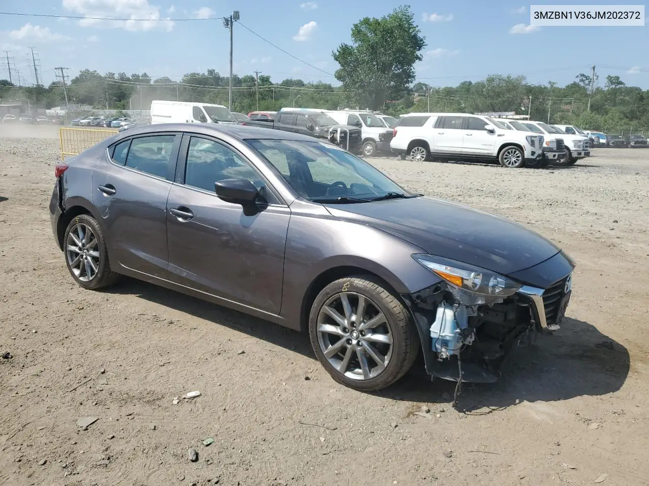 2018 Mazda 3 Touring VIN: 3MZBN1V36JM202372 Lot: 61927895