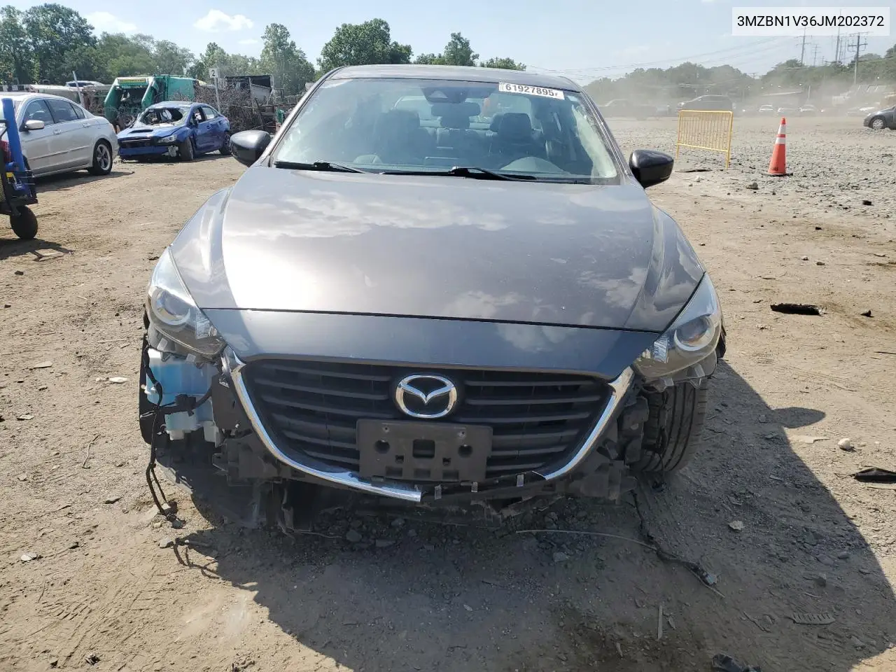 2018 Mazda 3 Touring VIN: 3MZBN1V36JM202372 Lot: 61927895
