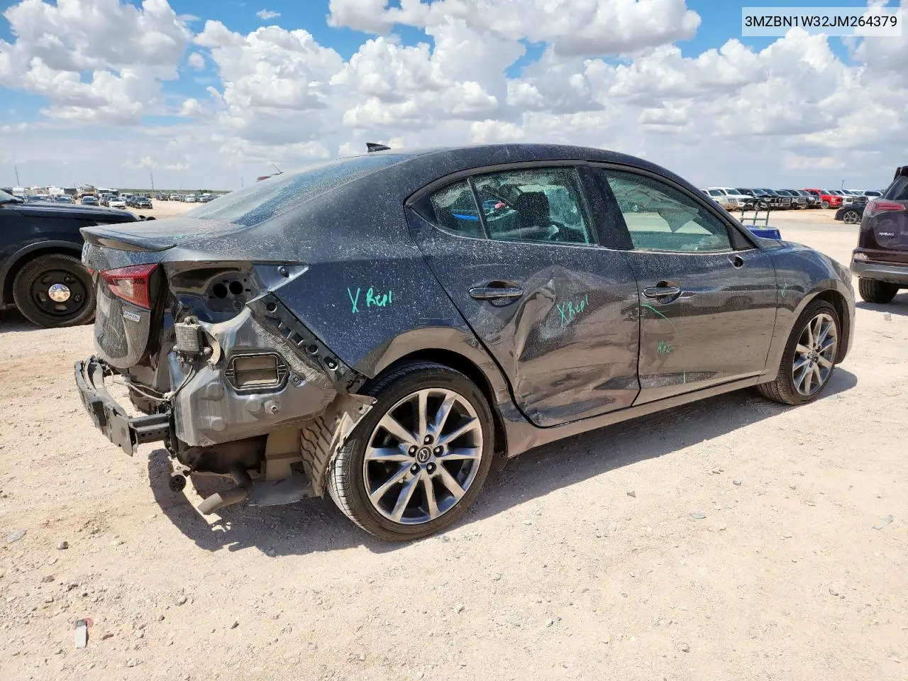 2018 Mazda 3 Grand Touring VIN: 3MZBN1W32JM264379 Lot: 62532705