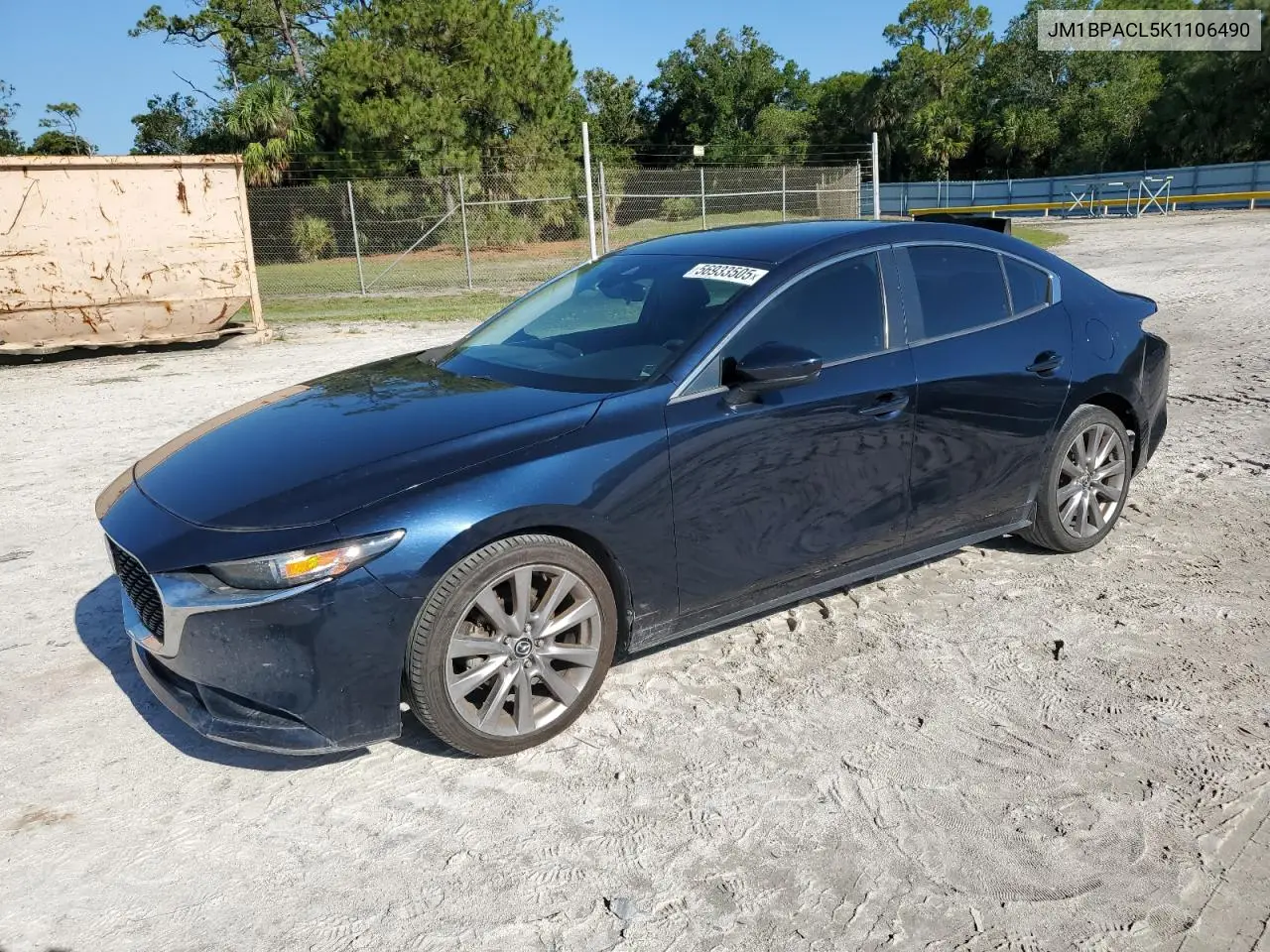 2019 Mazda 3 Preferred Plus VIN: JM1BPACL5K1106490 Lot: 56933505