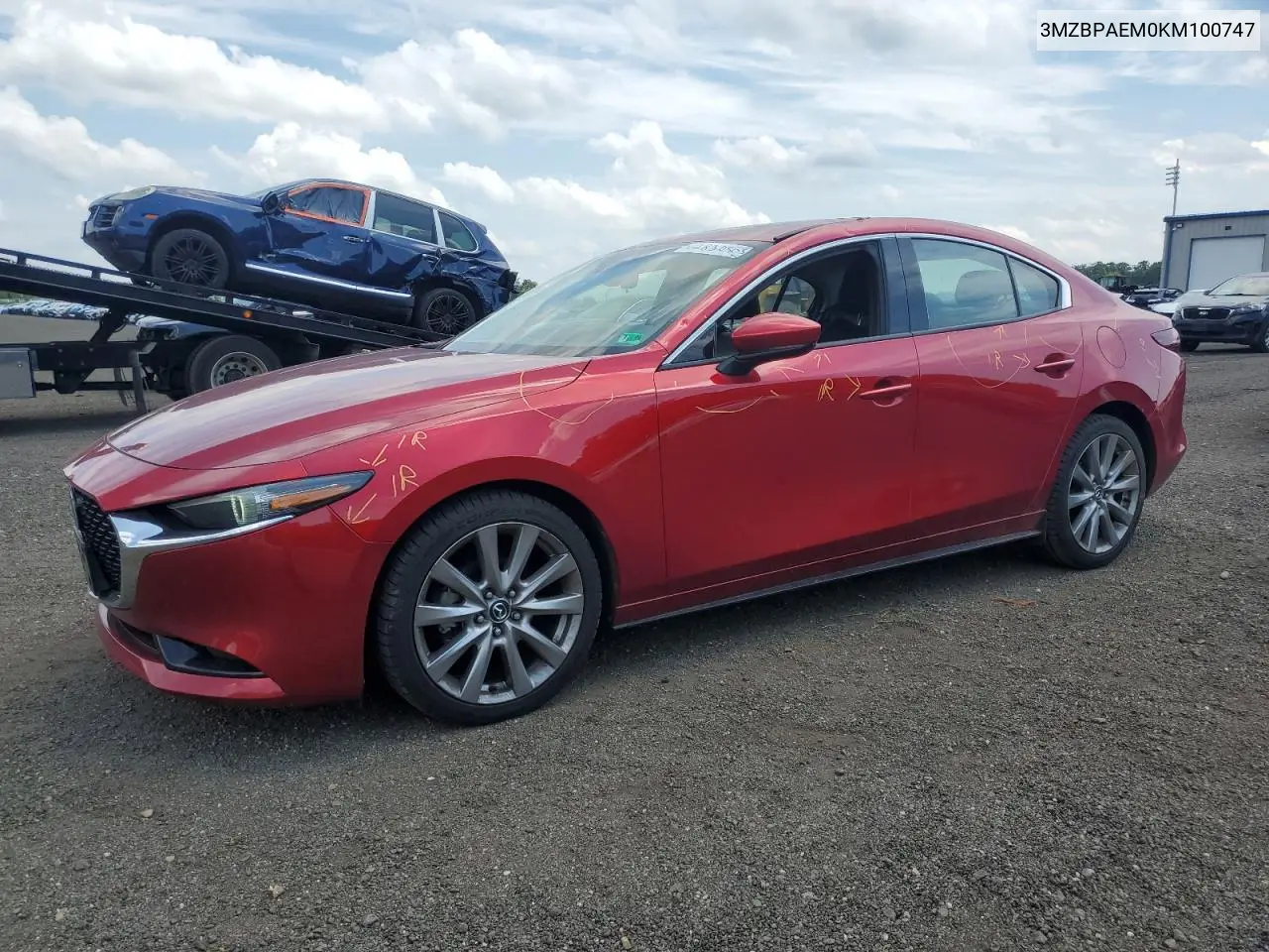 2019 Mazda 3 Premium VIN: 3MZBPAEM0KM100747 Lot: 62830505