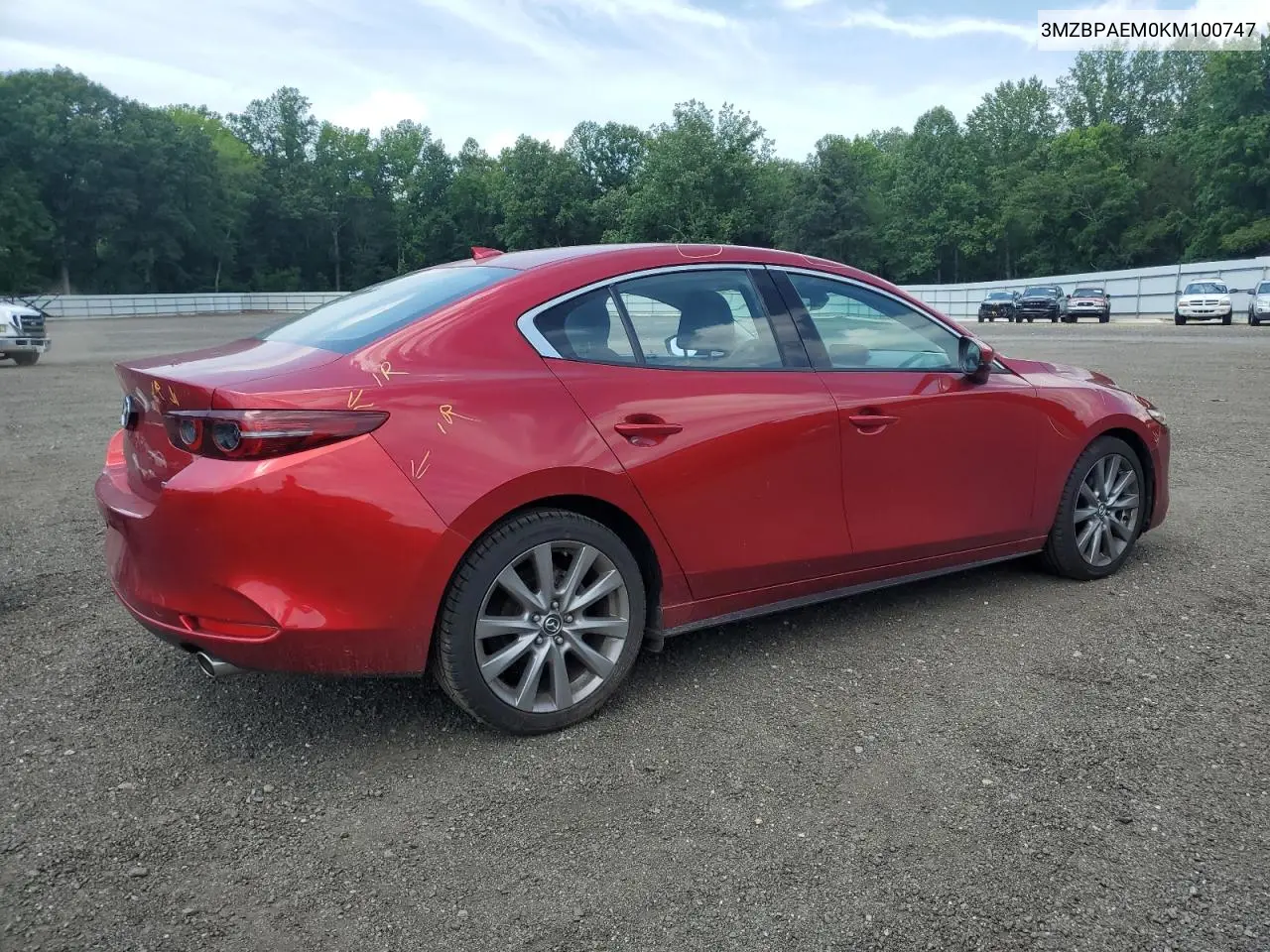 2019 Mazda 3 Premium VIN: 3MZBPAEM0KM100747 Lot: 62830505