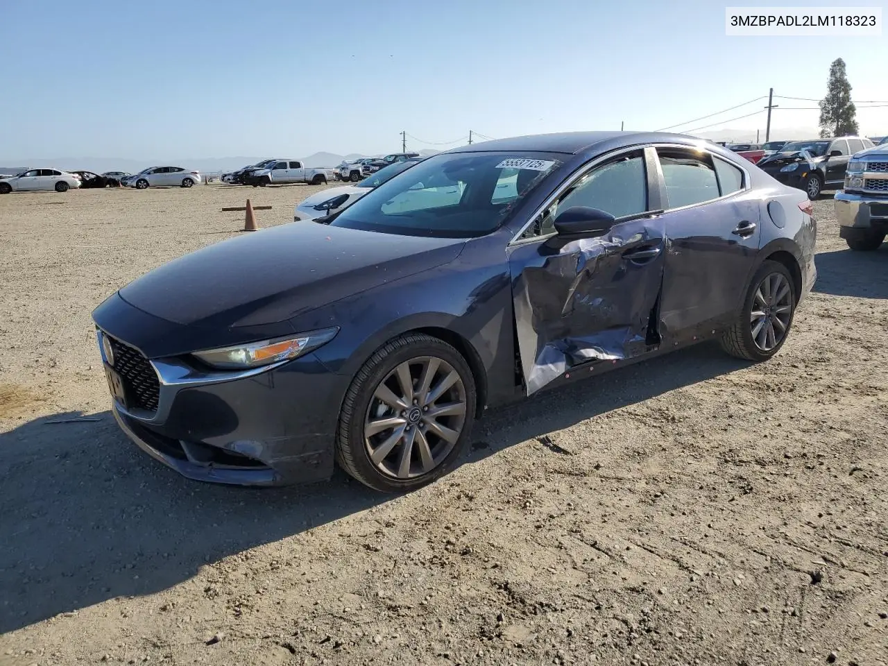 2020 Mazda 3 Preferred VIN: 3MZBPADL2LM118323 Lot: 55537125
