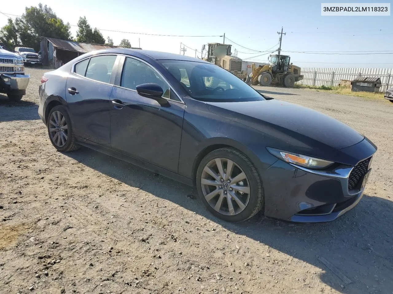 2020 Mazda 3 Preferred VIN: 3MZBPADL2LM118323 Lot: 55537125