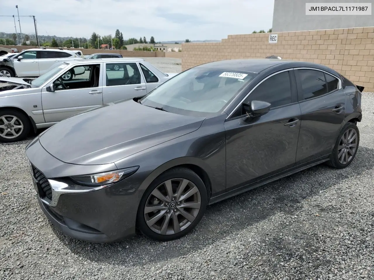 2020 Mazda 3 Select VIN: JM1BPACL7L1171987 Lot: 56228805