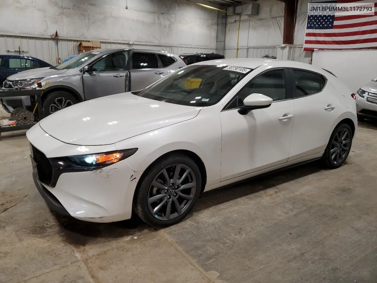 2020 Mazda 3 Preferred VIN: JM1BPBMM3L1172793 Lot: 56730105