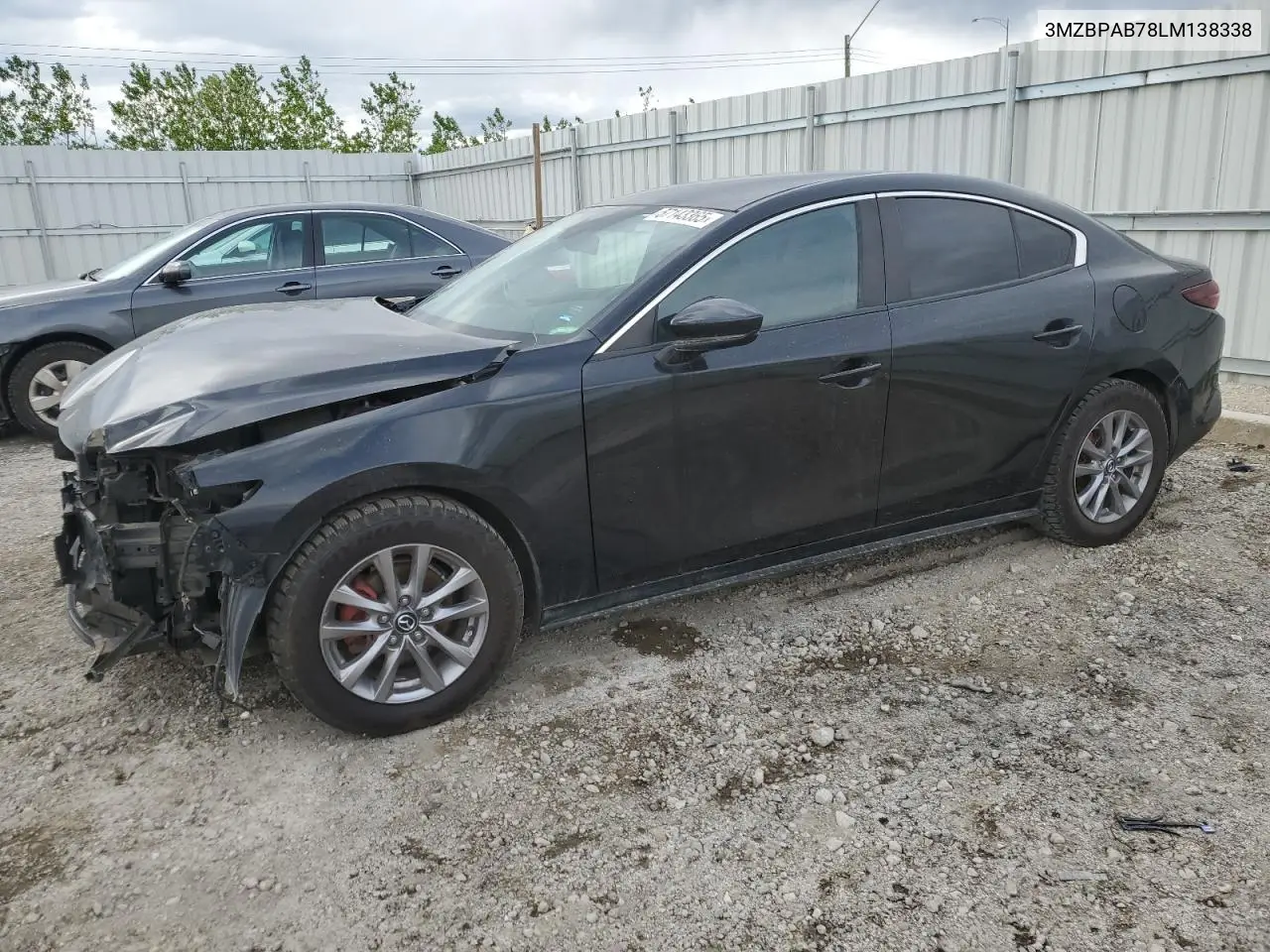2020 Mazda 3 VIN: 3MZBPAB78LM138338 Lot: 57143365