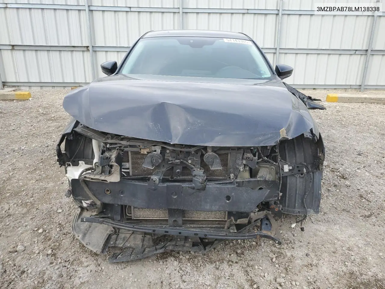 2020 Mazda 3 VIN: 3MZBPAB78LM138338 Lot: 57143365