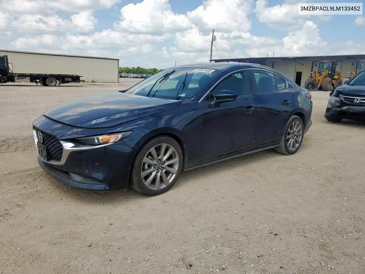 2020 Mazda 3 Select VIN: 3MZBPACL9LM133452 Lot: 60001605