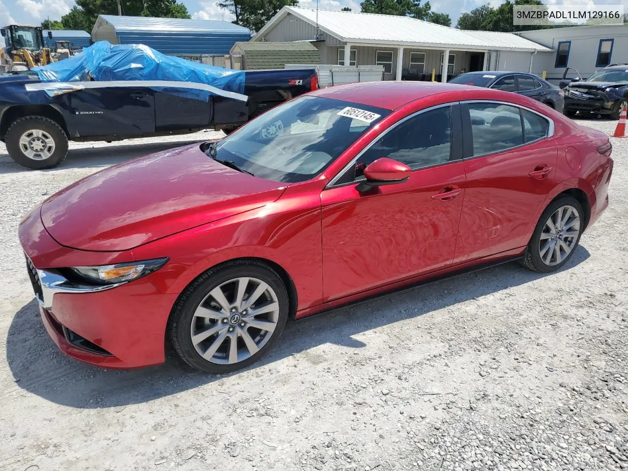 2020 Mazda 3 Preferred VIN: 3MZBPADL1LM129166 Lot: 60512145