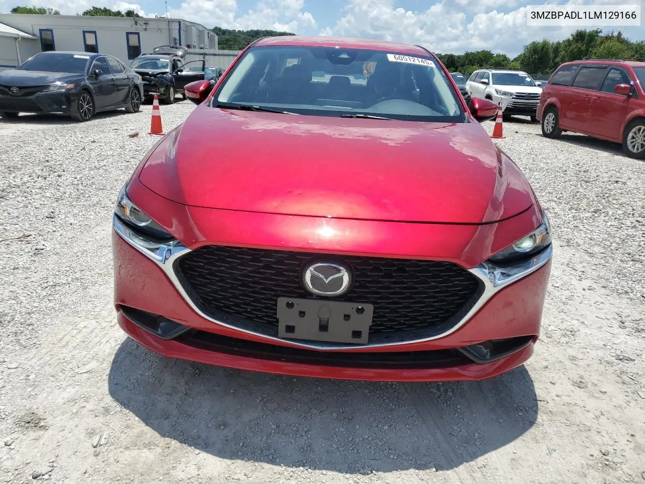 2020 Mazda 3 Preferred VIN: 3MZBPADL1LM129166 Lot: 60512145