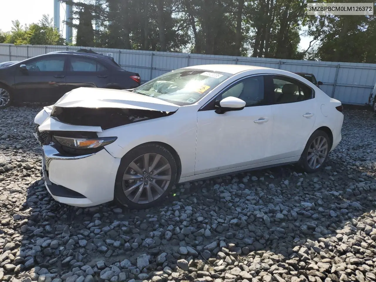 2020 Mazda 3 Select VIN: 3MZBPBCM0LM126372 Lot: 61620205