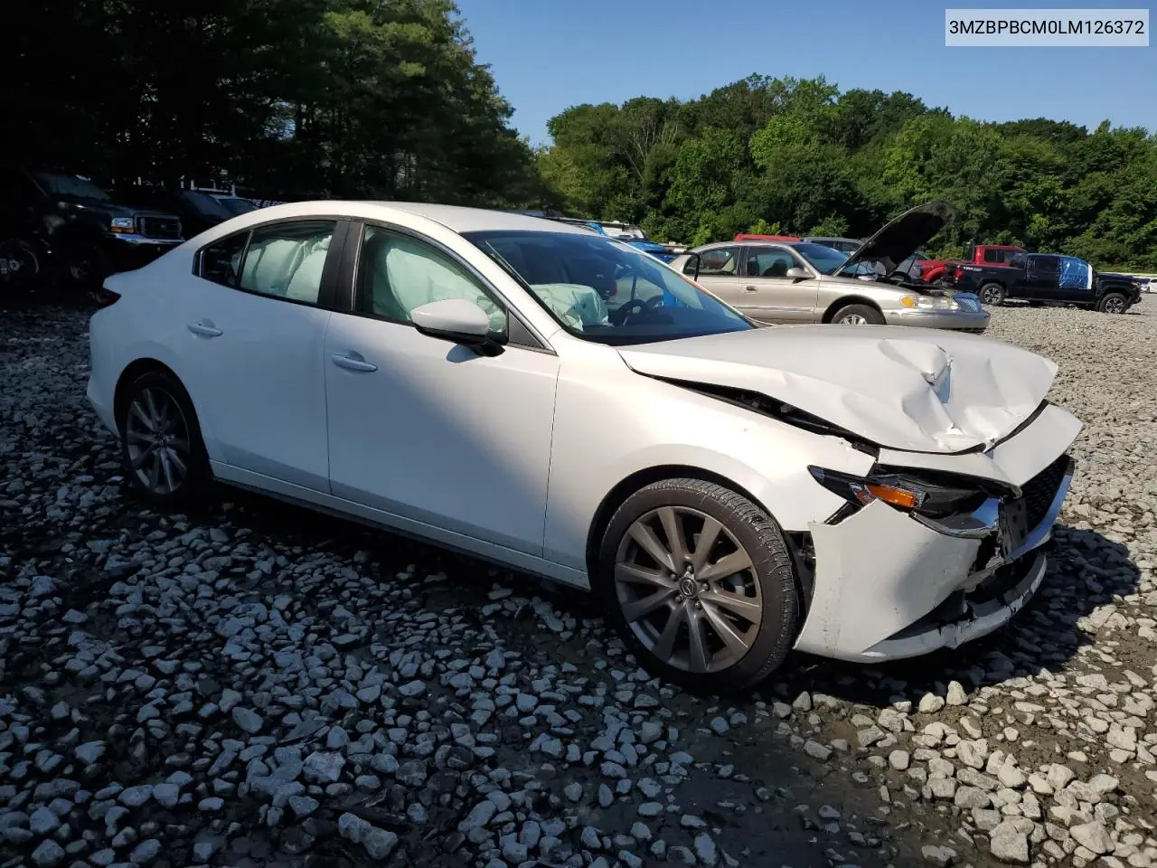 2020 Mazda 3 Select VIN: 3MZBPBCM0LM126372 Lot: 61620205