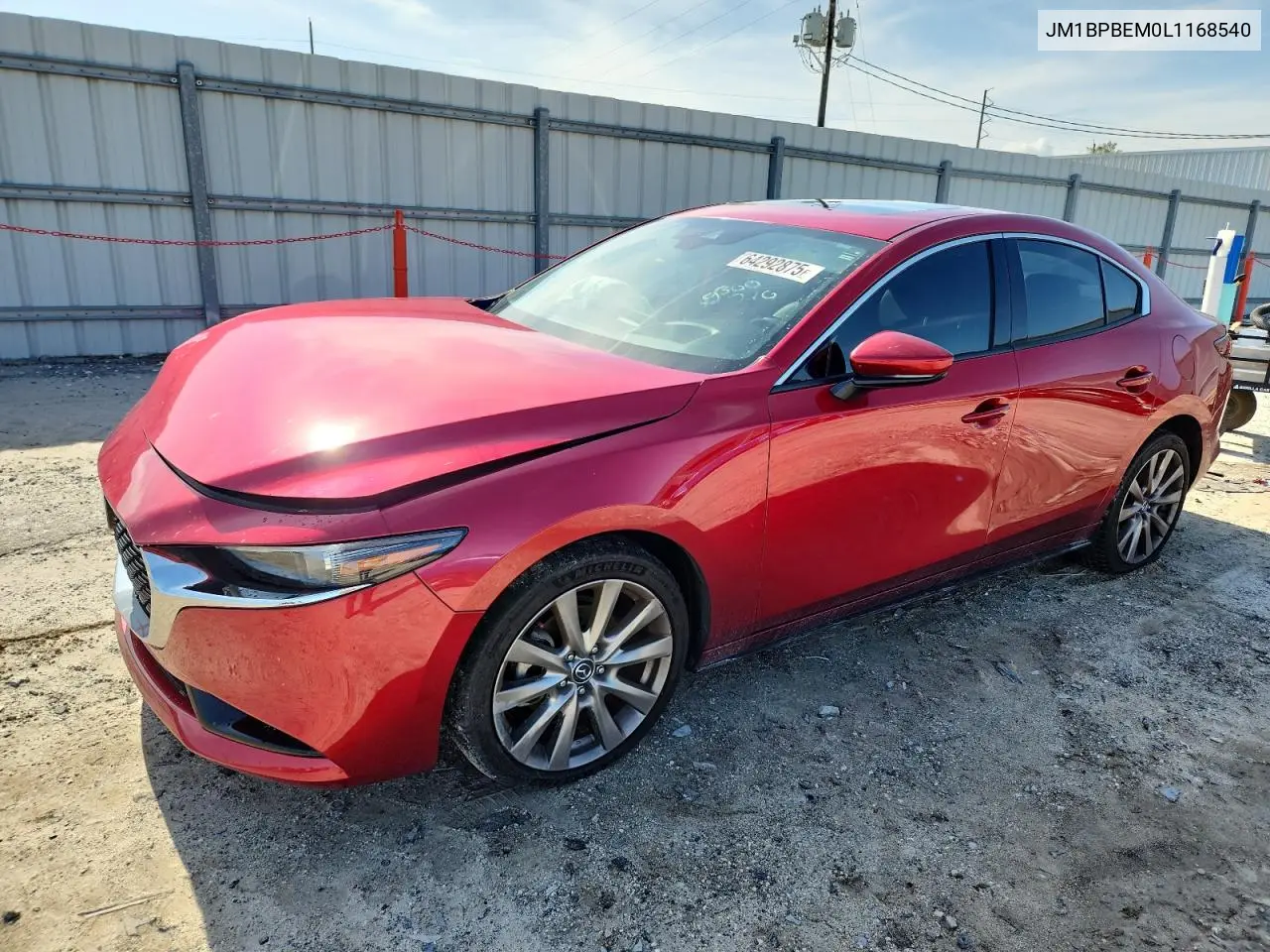 2020 Mazda 3 Premium VIN: JM1BPBEM0L1168540 Lot: 64292875