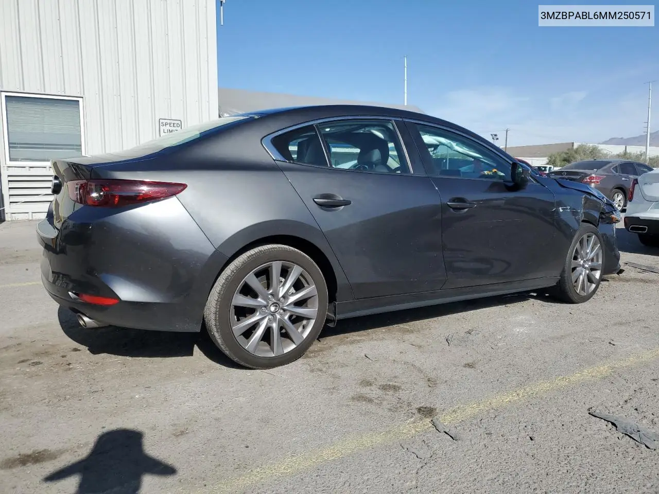 2021 Mazda 3 Select VIN: 3MZBPABL6MM250571 Lot: 54455515