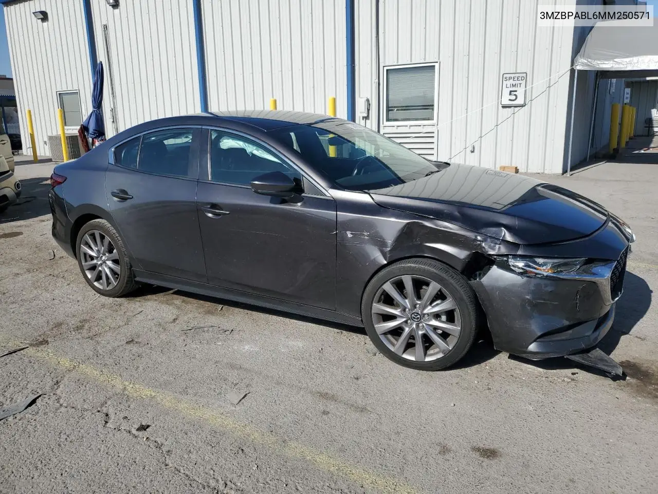 2021 Mazda 3 Select VIN: 3MZBPABL6MM250571 Lot: 54455515
