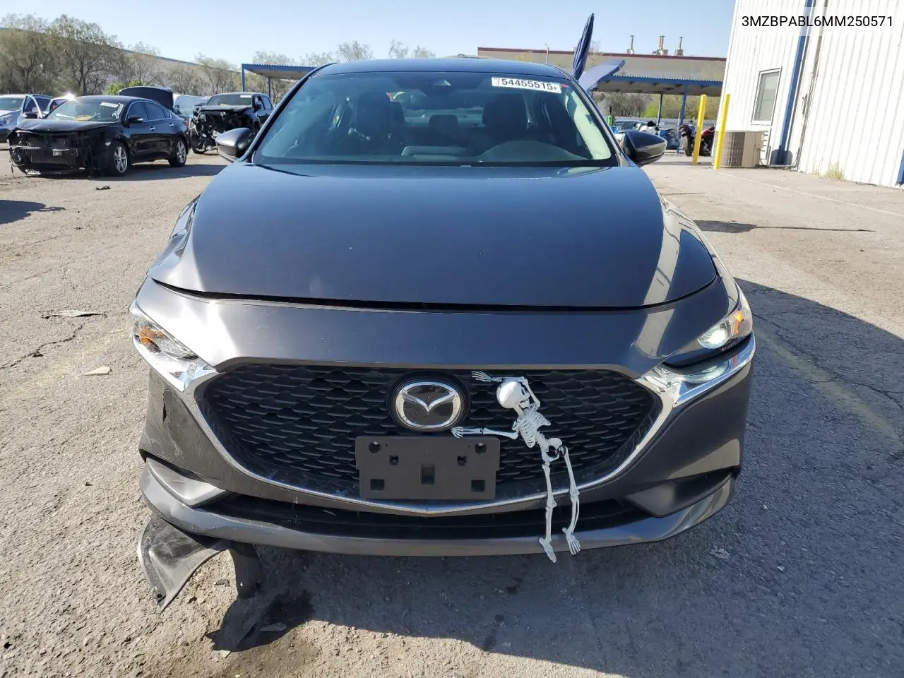 2021 Mazda 3 Select VIN: 3MZBPABL6MM250571 Lot: 54455515