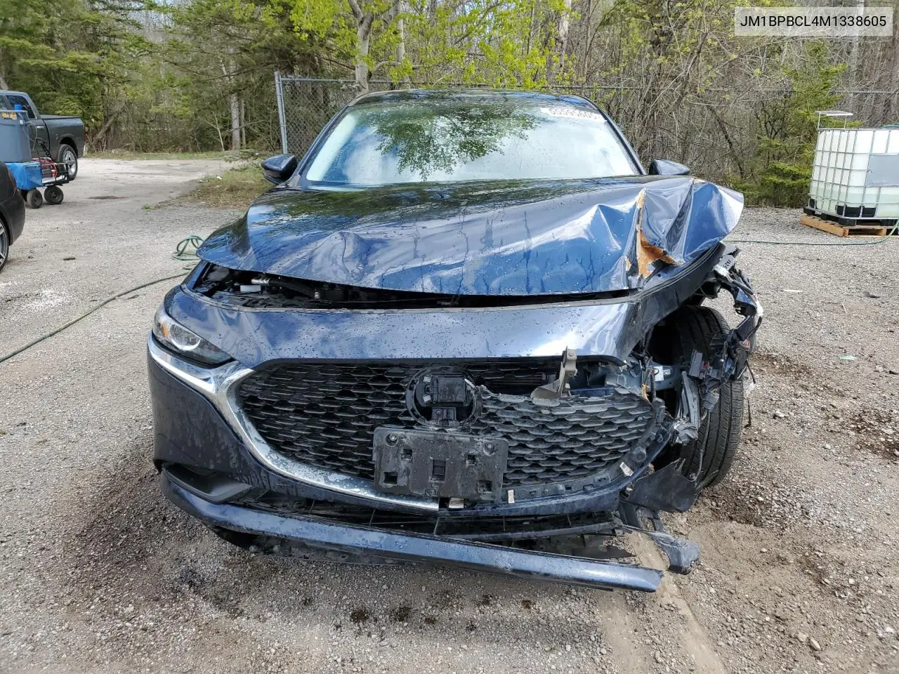 2021 Mazda 3 Preferred VIN: JM1BPBCL4M1338605 Lot: 55595605