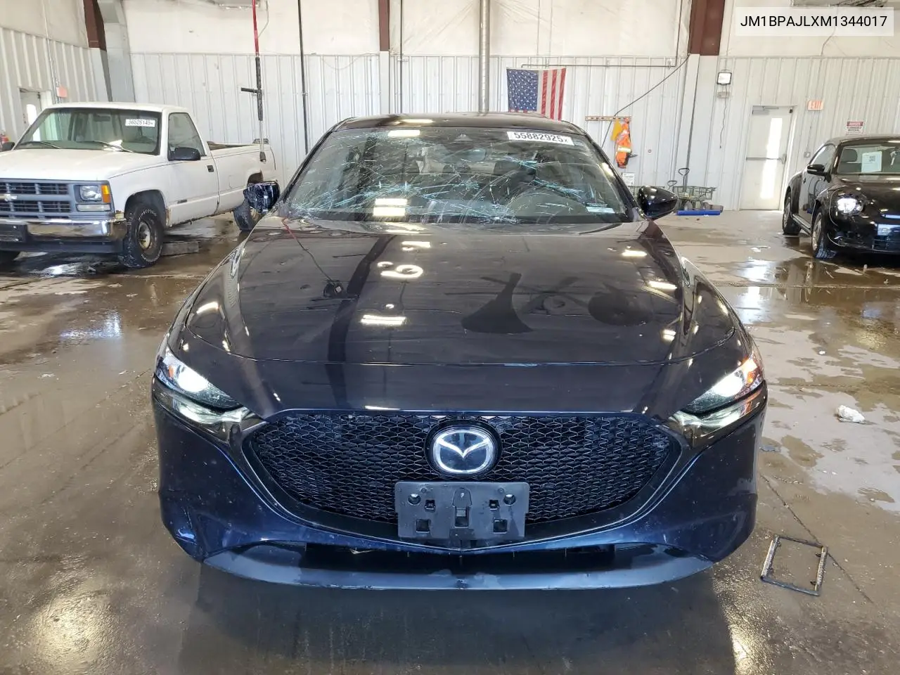 2021 Mazda 3 VIN: JM1BPAJLXM1344017 Lot: 55882925