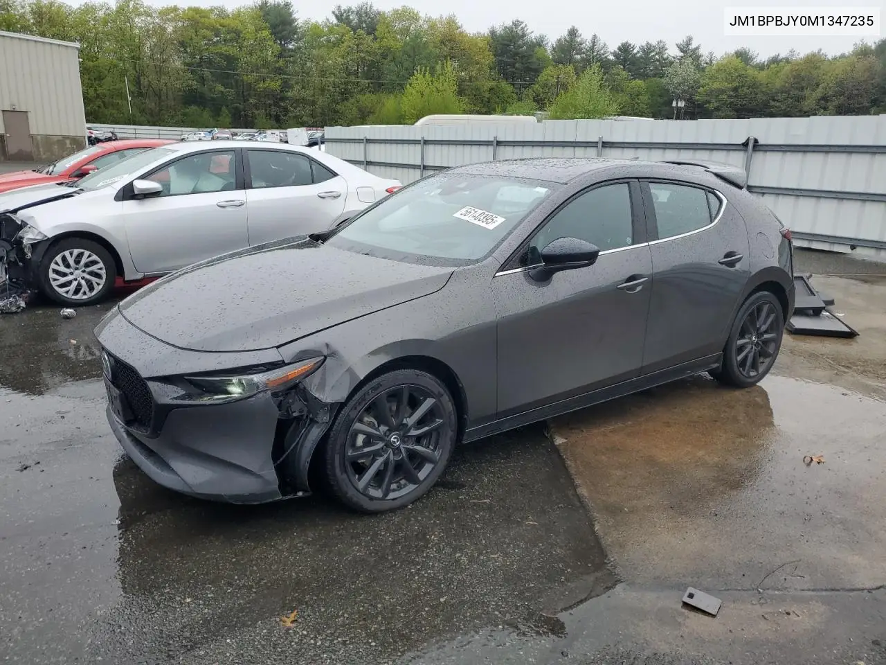 2021 Mazda 3 VIN: JM1BPBJY0M1347235 Lot: 56140395
