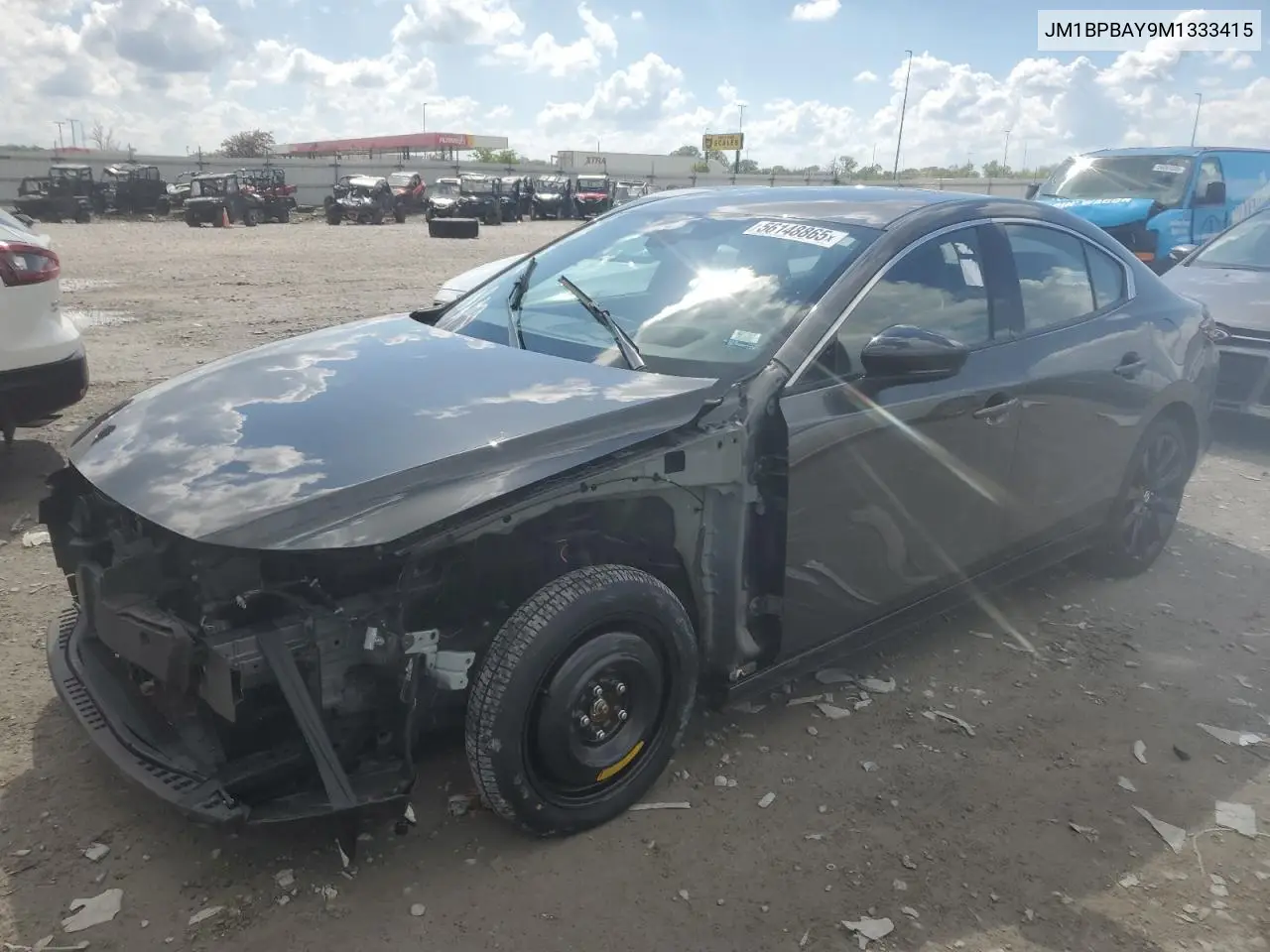 2021 Mazda 3 VIN: JM1BPBAY9M1333415 Lot: 56148865