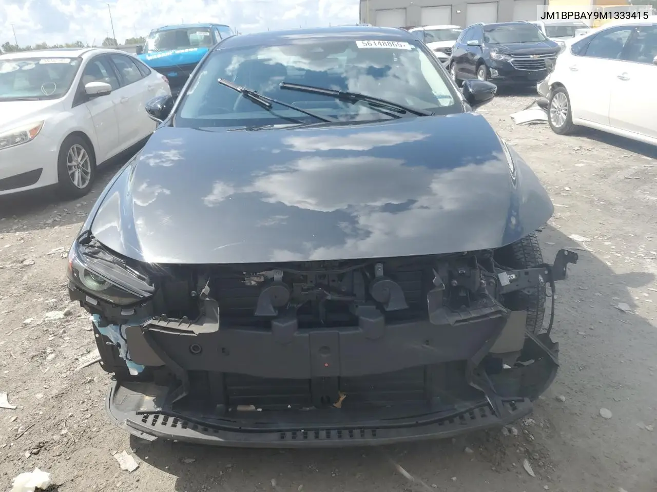 2021 Mazda 3 VIN: JM1BPBAY9M1333415 Lot: 56148865