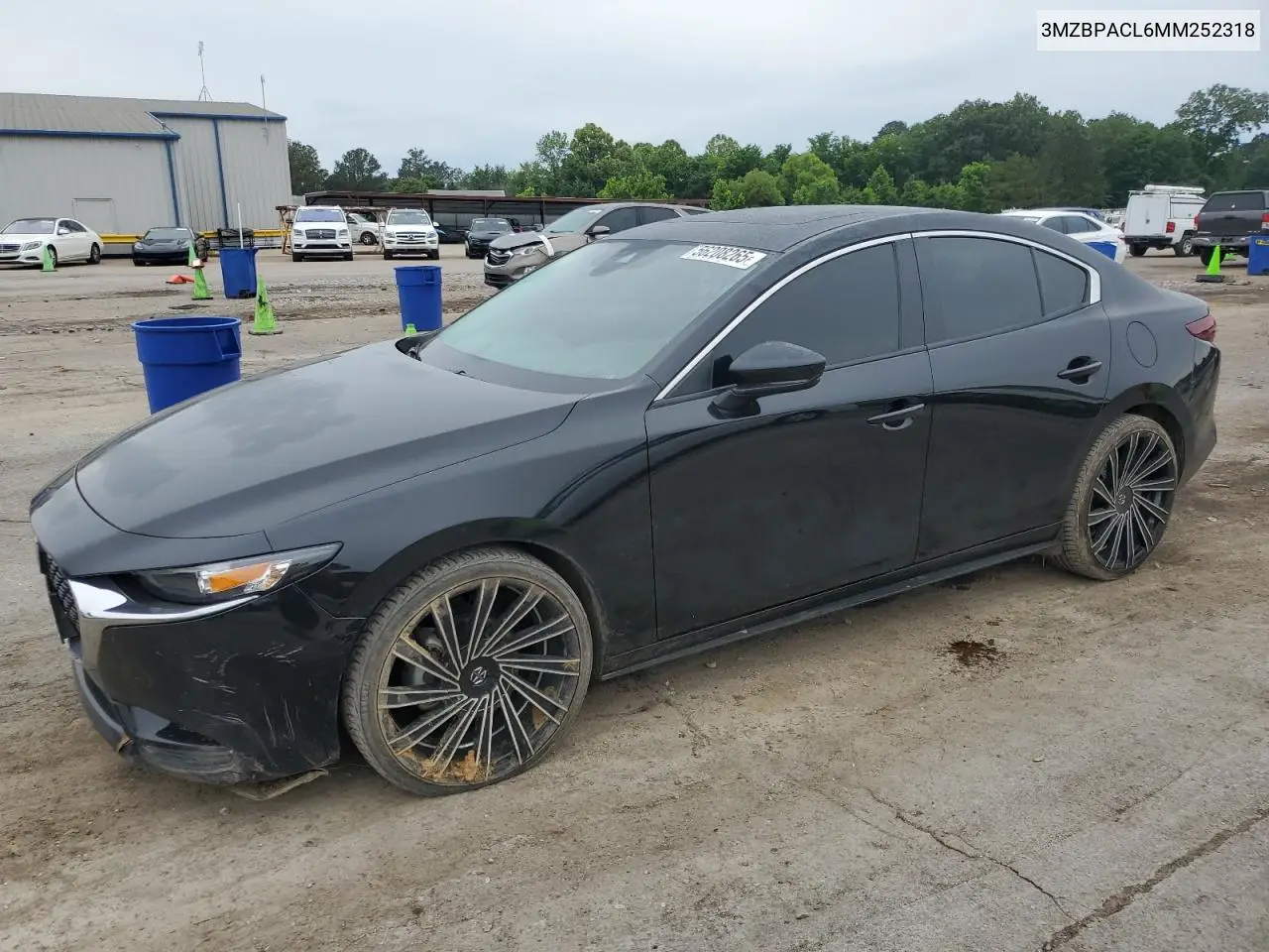 2021 Mazda 3 Preferred VIN: 3MZBPACL6MM252318 Lot: 56208265