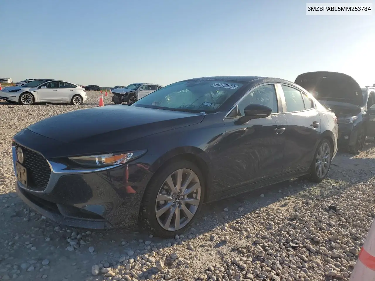 2021 Mazda 3 Select VIN: 3MZBPABL5MM253784 Lot: 56675595