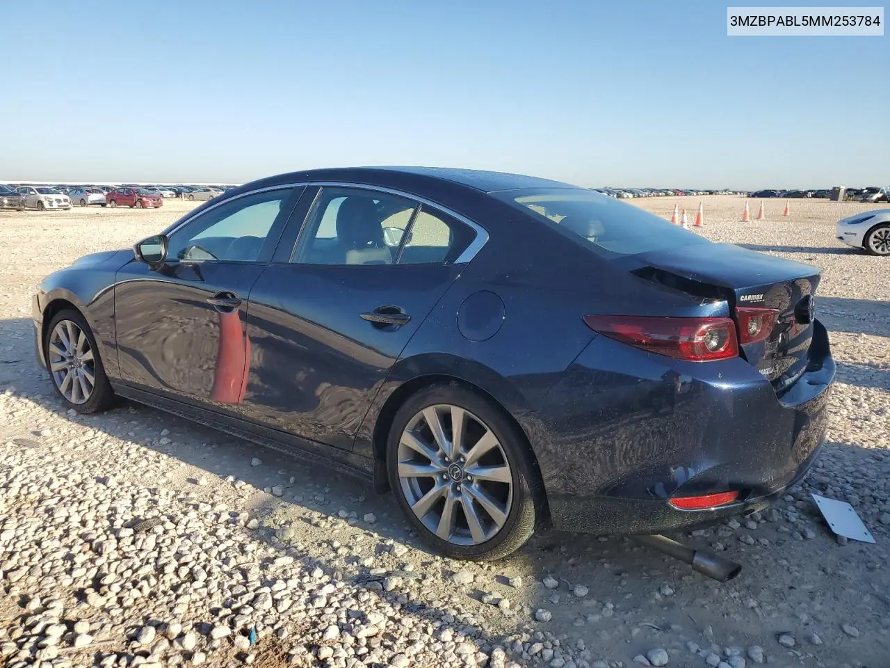 2021 Mazda 3 Select VIN: 3MZBPABL5MM253784 Lot: 56675595