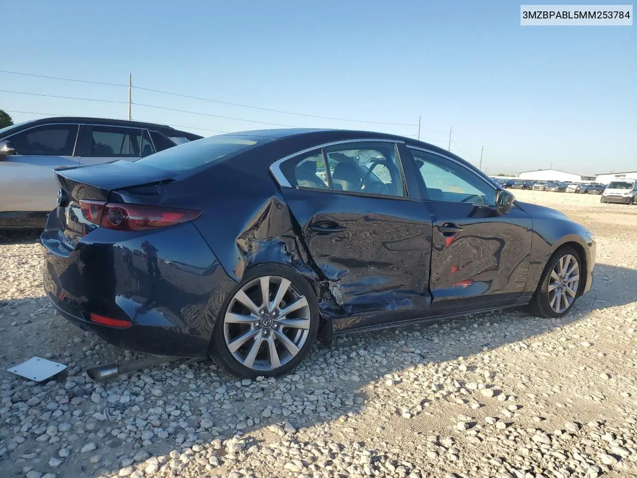 2021 Mazda 3 Select VIN: 3MZBPABL5MM253784 Lot: 56675595