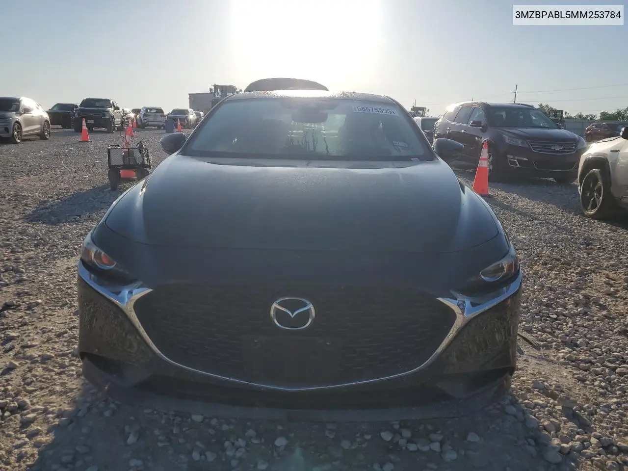 2021 Mazda 3 Select VIN: 3MZBPABL5MM253784 Lot: 56675595