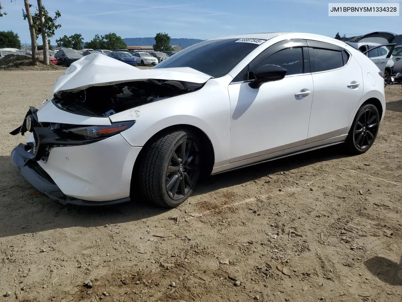 2021 Mazda 3 Premium Plus VIN: JM1BPBNY5M1334328 Lot: 56887545