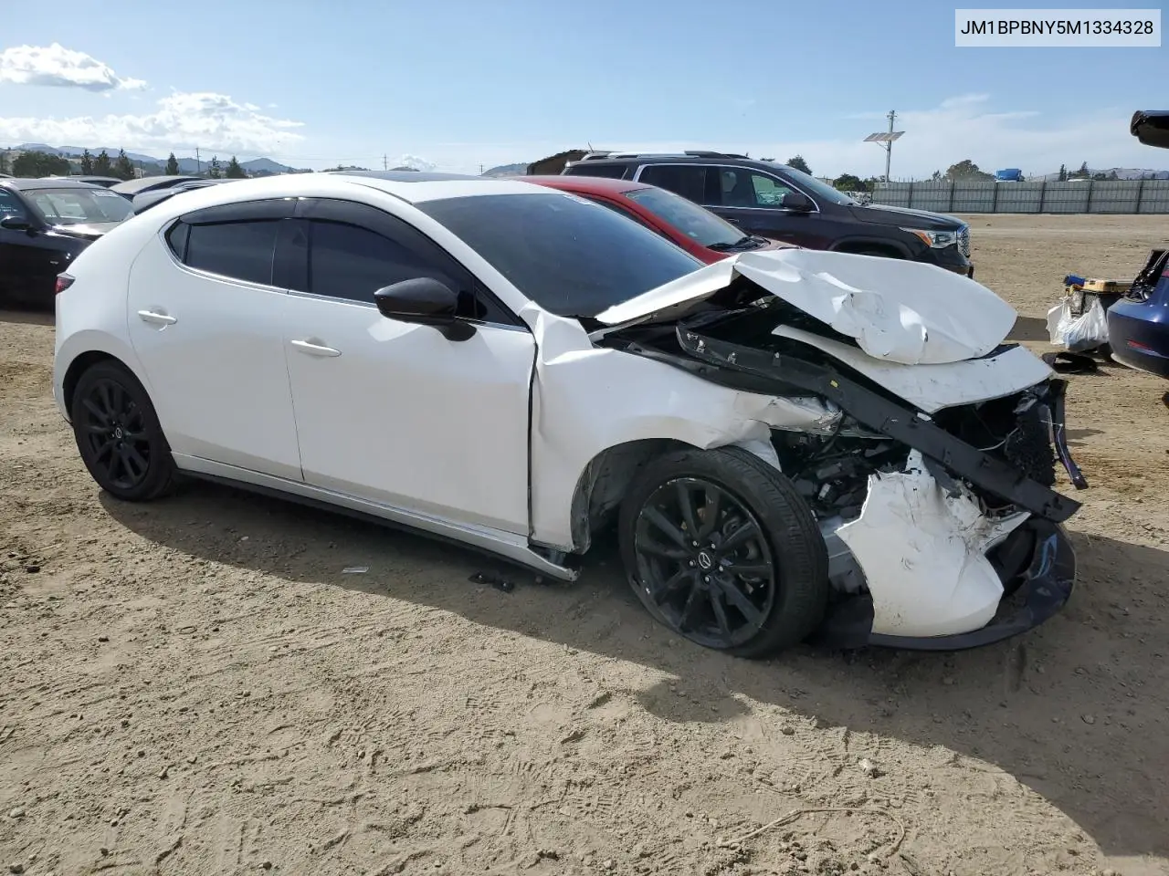 2021 Mazda 3 Premium Plus VIN: JM1BPBNY5M1334328 Lot: 56887545