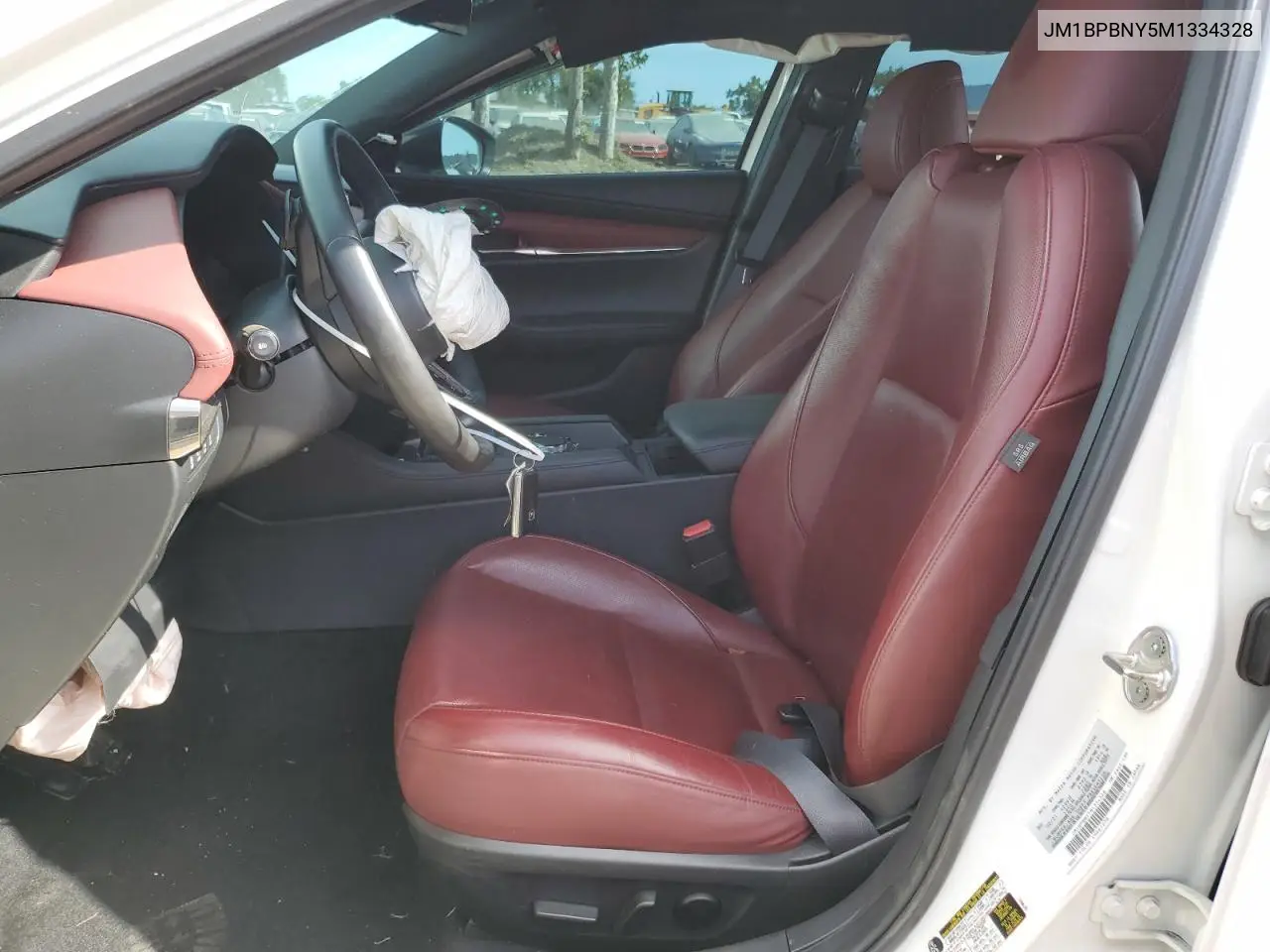 2021 Mazda 3 Premium Plus VIN: JM1BPBNY5M1334328 Lot: 56887545
