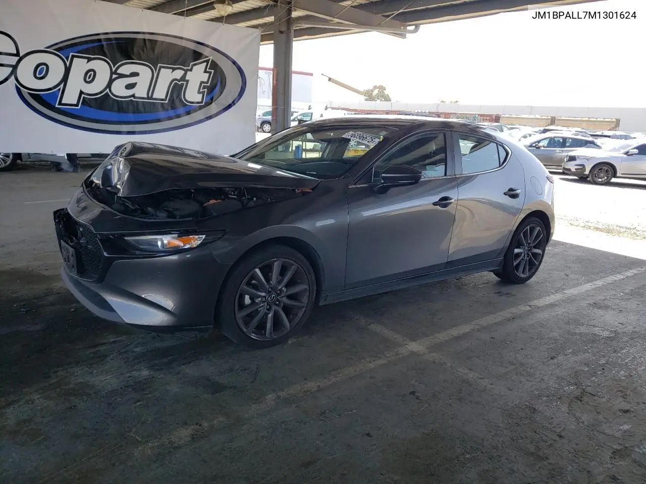 2021 Mazda 3 Preferred VIN: JM1BPALL7M1301624 Lot: 56896675