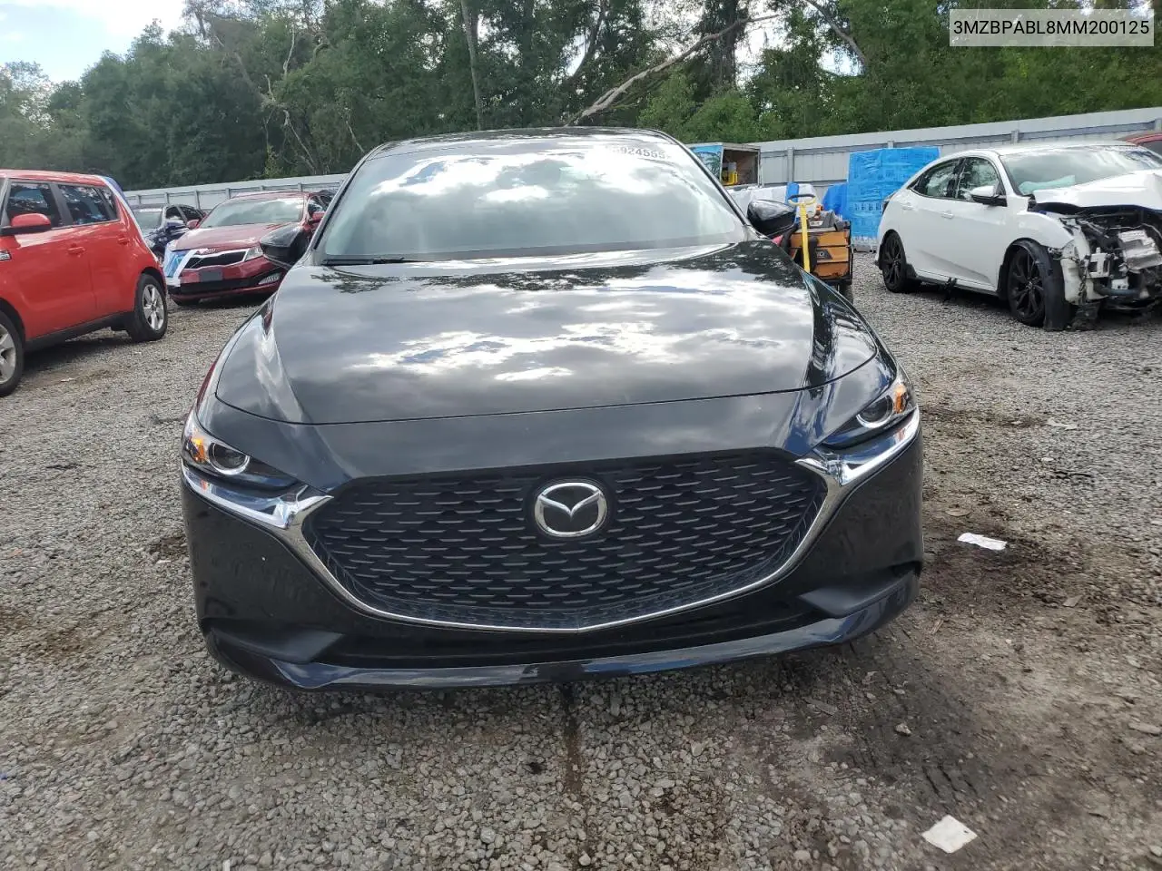 2021 Mazda 3 Select VIN: 3MZBPABL8MM200125 Lot: 56924555
