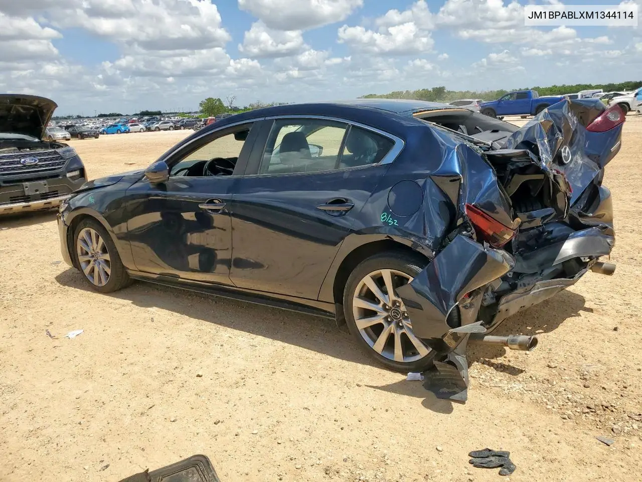 2021 Mazda 3 Select VIN: JM1BPABLXM1344114 Lot: 60932735