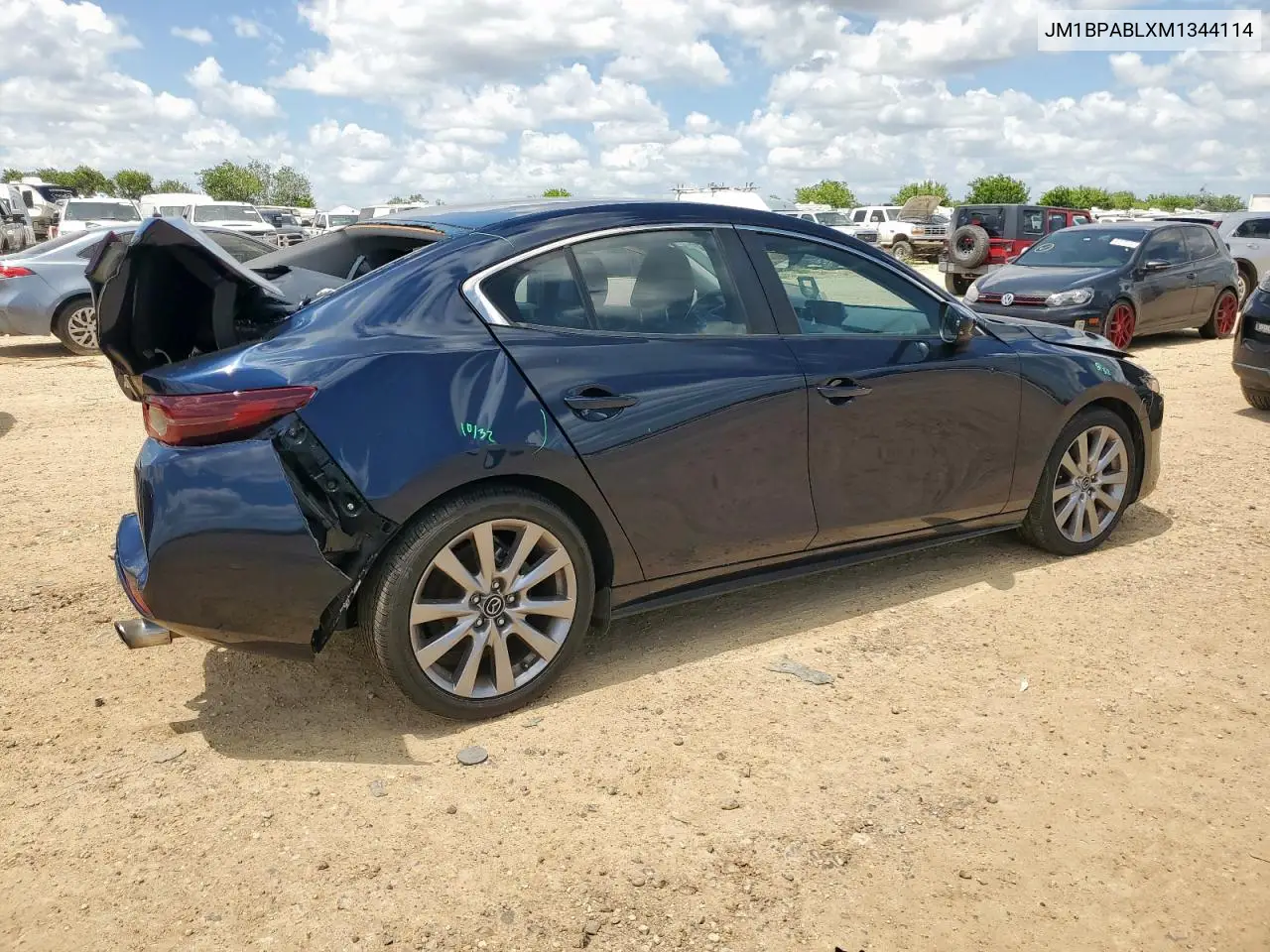2021 Mazda 3 Select VIN: JM1BPABLXM1344114 Lot: 60932735