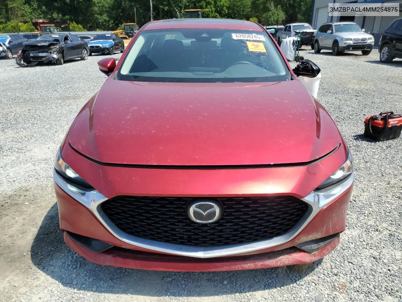 2021 Mazda 3 Preferred VIN: 3MZBPACL4MM254875 Lot: 62058245