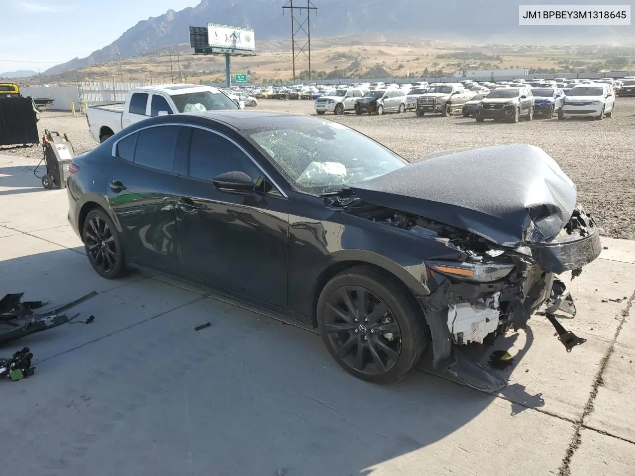 2021 Mazda 3 Premium Plus VIN: JM1BPBEY3M1318645 Lot: 62216935