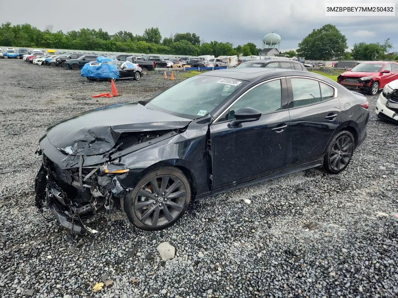 2021 Mazda 3 Premium Plus VIN: 3MZBPBEY7MM250432 Lot: 62285295