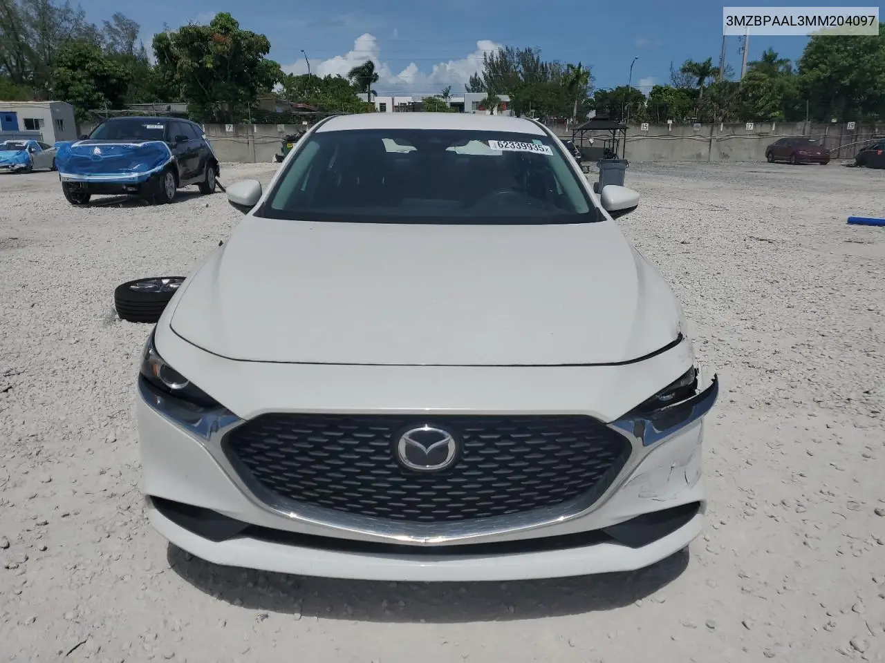 2021 Mazda 3 VIN: 3MZBPAAL3MM204097 Lot: 62339935