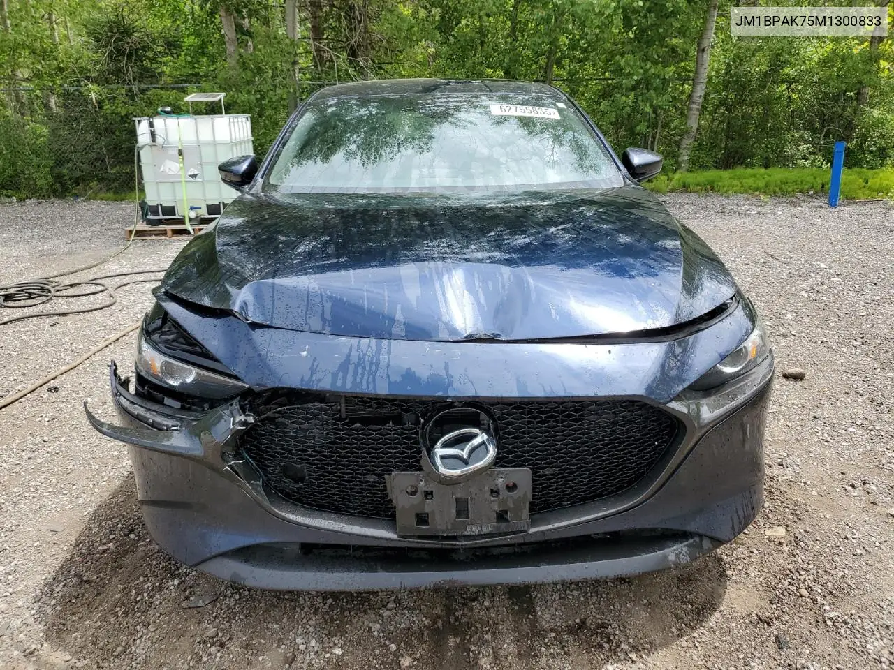 2021 Mazda 3 Select VIN: JM1BPAK75M1300833 Lot: 62755835