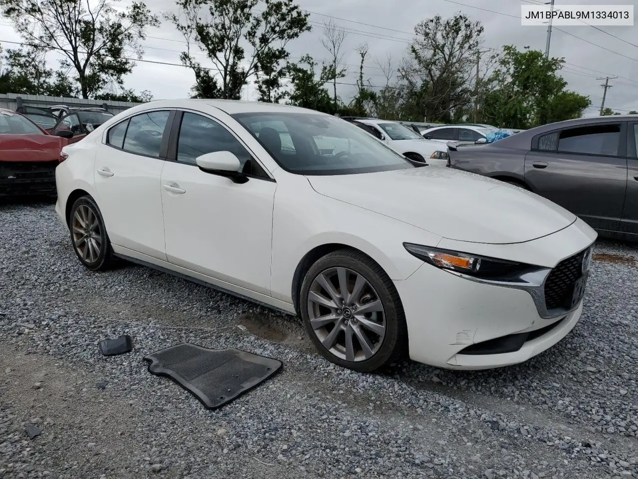 2021 Mazda 3 Select VIN: JM1BPABL9M1334013 Lot: 62838715