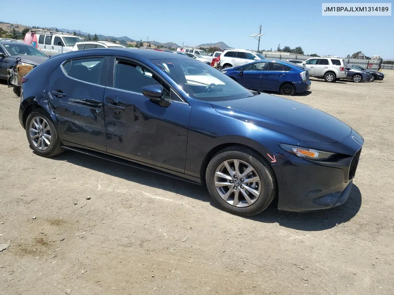 2021 Mazda 3 VIN: JM1BPAJLXM1314189 Lot: 62894725