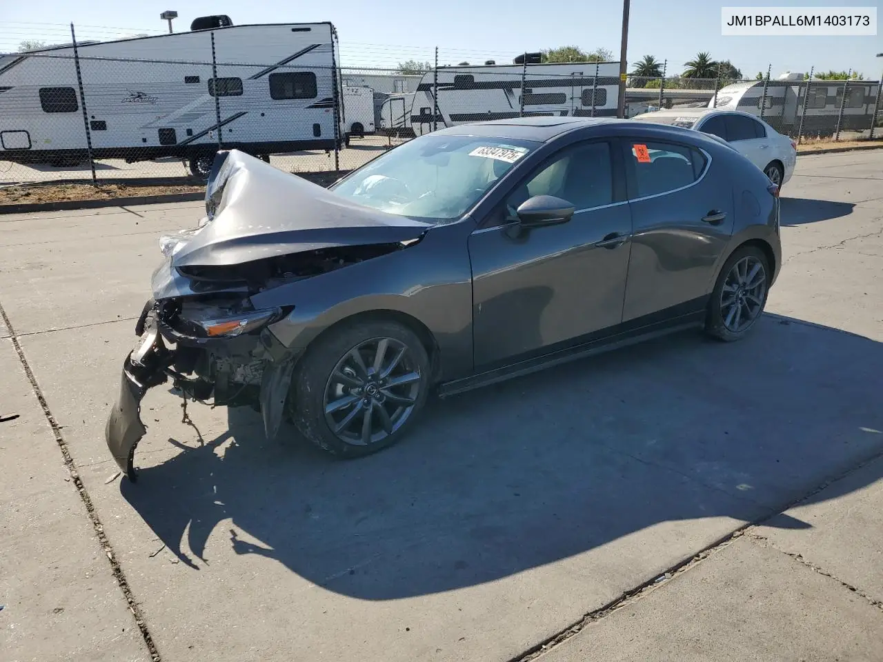 2021 Mazda 3 Preferred VIN: JM1BPALL6M1403173 Lot: 63347975
